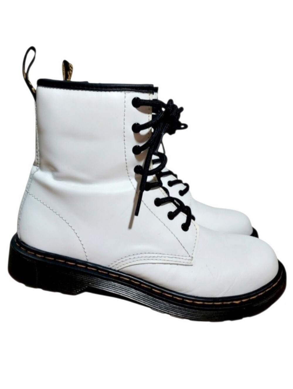 Doc Martens white 1460Y lace up boots 7